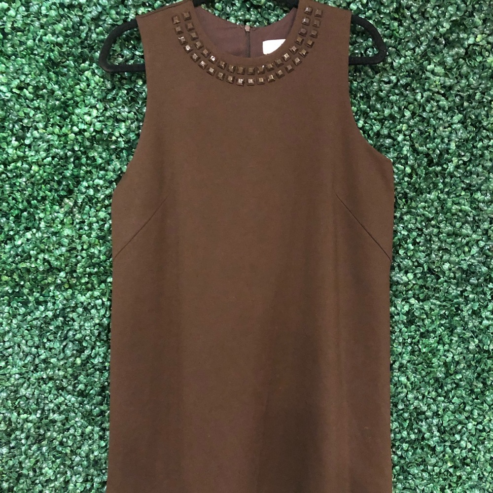 Isaac Mizrahi brown mini dress